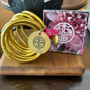 Brand New! BUDHAGIRL set of 9 Iconic gold bangles!